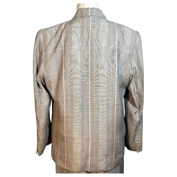 Vintage J Gallery Womens 2 Piece Suit Rayon Linen Size 7/8 One Button Jacket - Picture 4 of 11